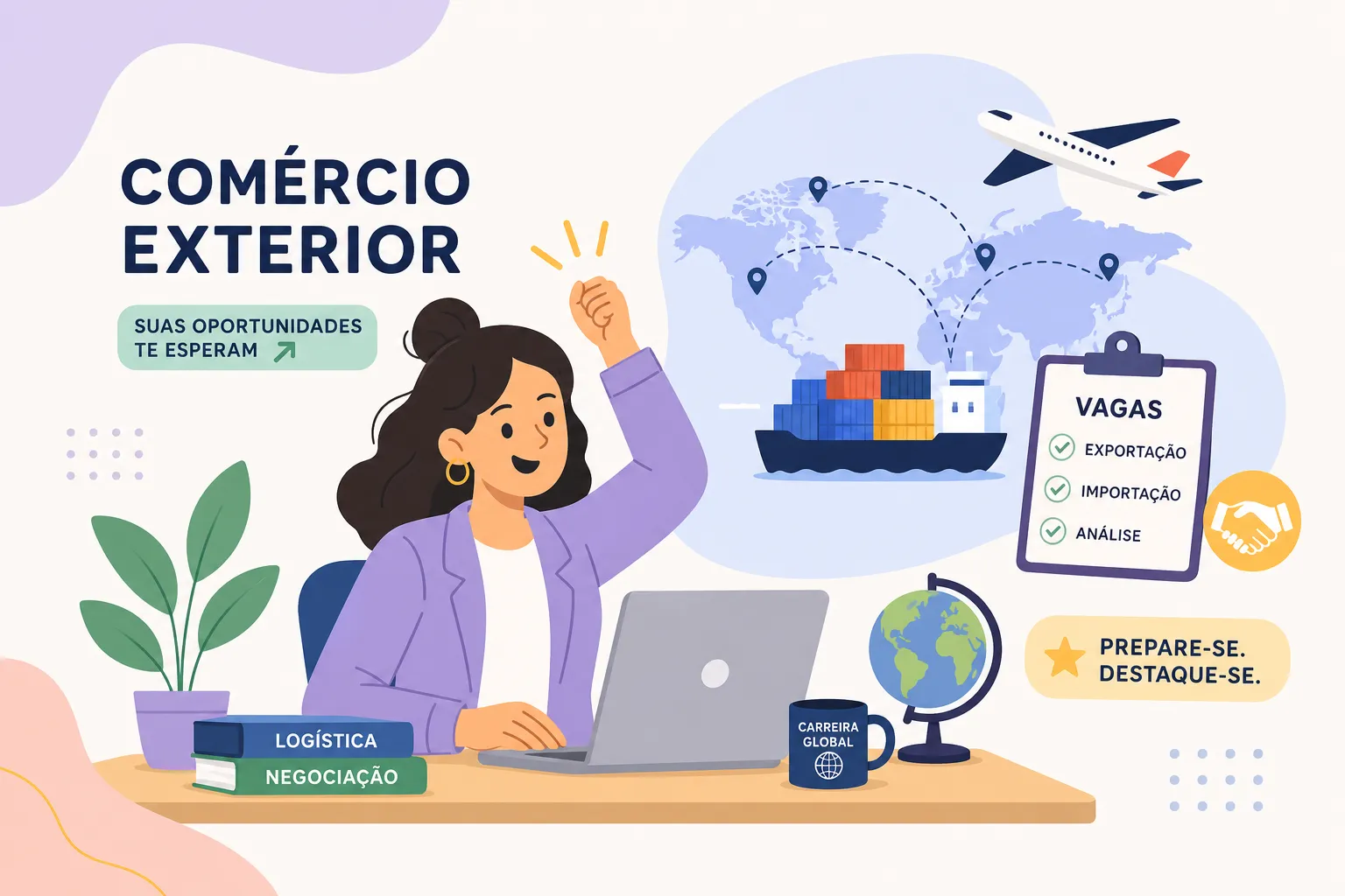 Vagas de comércio exterior: como encontrar e se destacar