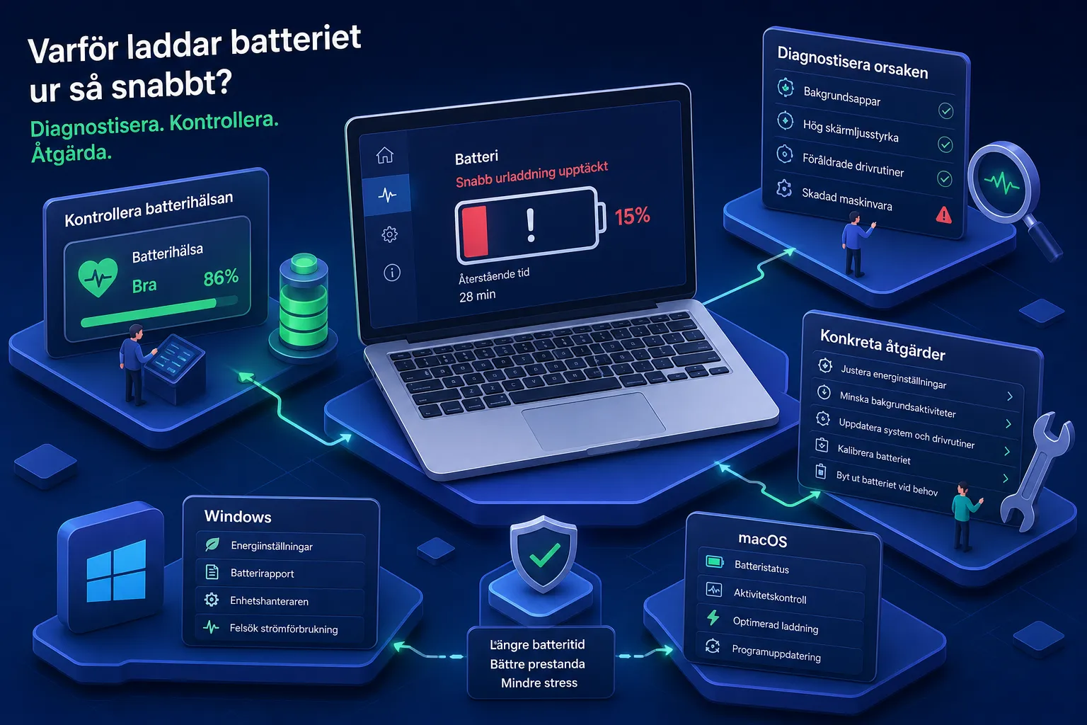 Varför laddar ditt laptopbatteri ur så snabbt?