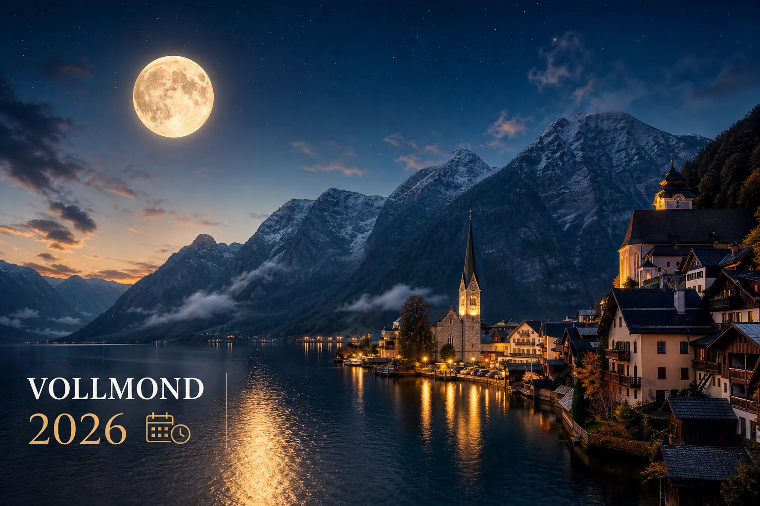 Vollmond 2026: Alle Termine und Uhrzeiten für Österreich