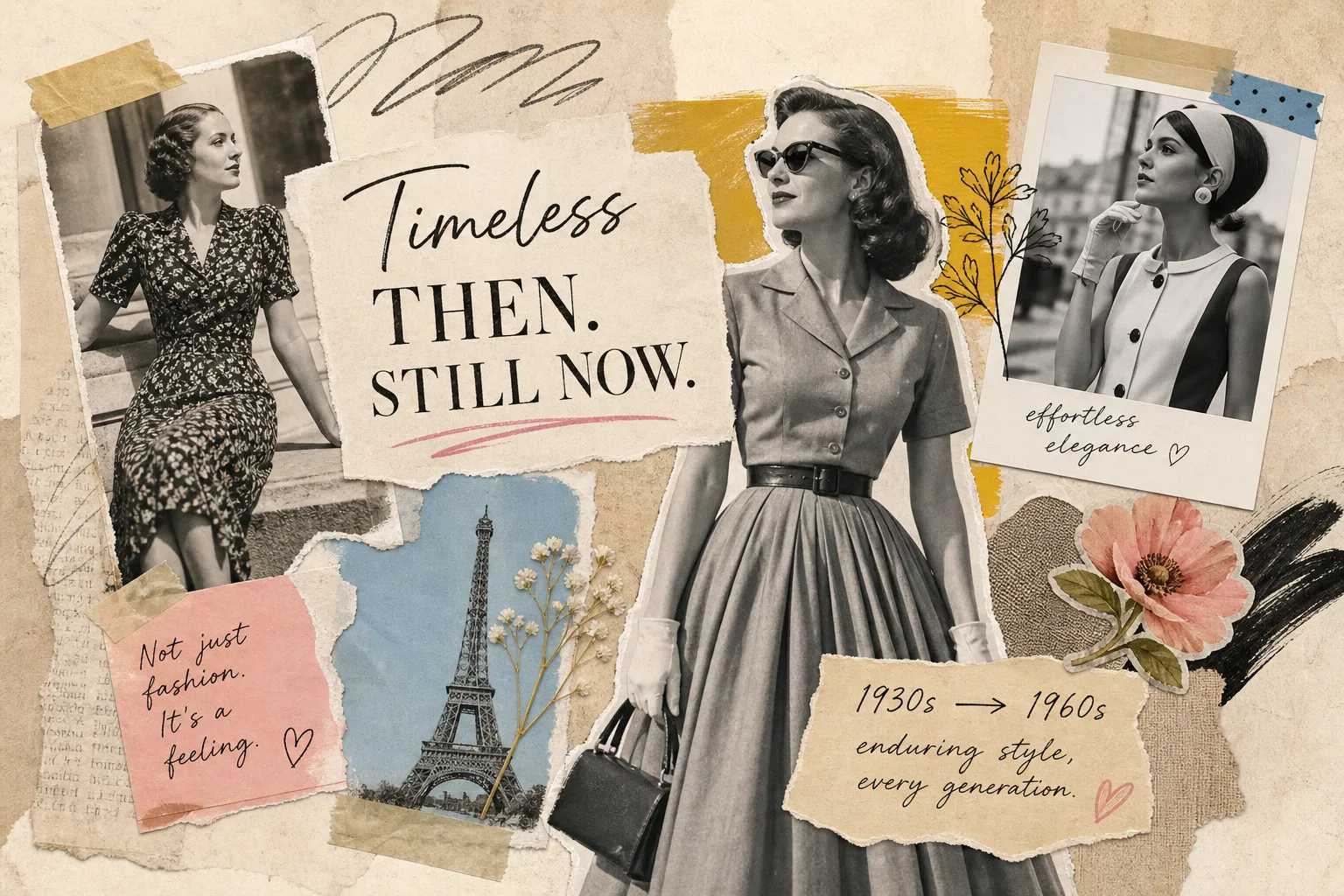 Why vintage fashion from the 1930s to 1960s endures